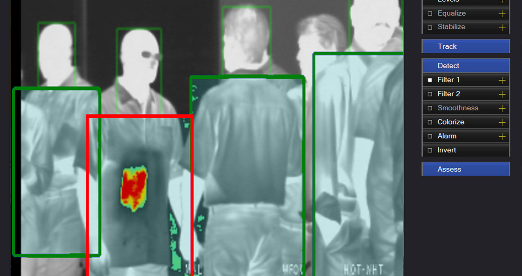 Thermal Matrix Concealed multispectral surveillance Threat Detection